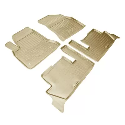Коврики салонные для Citroen C4 Picasso (U) (2007) (бежевый)