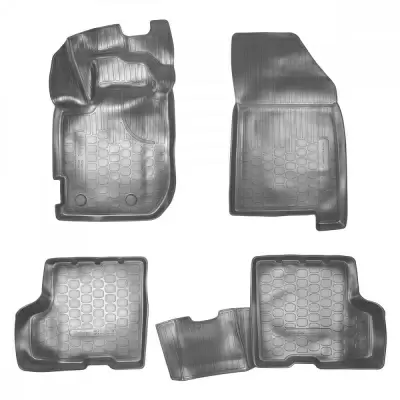 Коврики салонные для Renault Duster 3D (2015)\ Nissan Terrano 3D (2016) (серый)