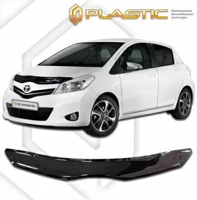 Мухобойка (дефлектор капота) для Toyota Yaris 2011-2014 (арт. 2010010111045)