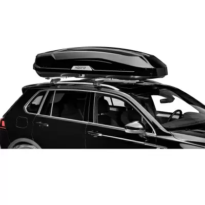 Автобокс Hapro Trivor 560 (560 л) черный матовый двустороннее от интернет-магазина AUTOBOKS.kz. 