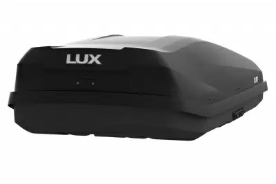 Автобокс LUX IRBIS 175 черный матовый 450л от интернет-магазина AUTOBOKS.kz. 