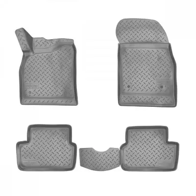 Коврики салонные для Chevrolet Cobalt 3D (2013)\ Ravon R4 3D (2016) (серый)