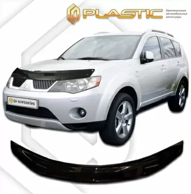 Мухобойка (дефлектор капота) для Mitsubishi Outlander XL 2007-2009 (арт. 2010010102142)