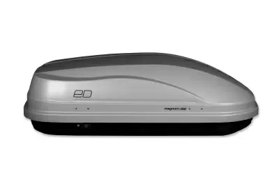 Автобокс ED Магнум 350 (серый, тиснение карбон) от интернет-магазина AUTOBOKS.kz. 