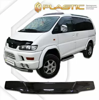 Мухобойка (дефлектор капота) для Mitsubishi Delica 1997-2007 (арт. 2010010103590)