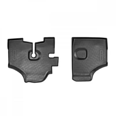 Коврики салонные для Chevrolet DAMAS 3D 2014 (микровэн) (передняя пара)