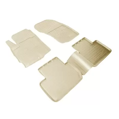 Коврики салонные для Mitsubishi Outlander (2012) (бежевый)
