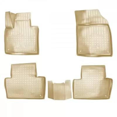 Коврики салонные для Volvo XC60 II 3D (2017) (бежевый)