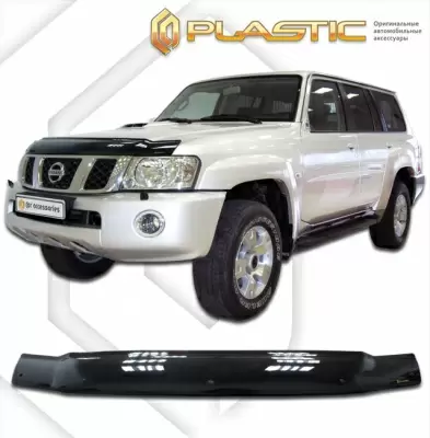 Мухобойка (дефлектор капота) для Nissan Patrol 2005-2010 (арт. 2010010100575)