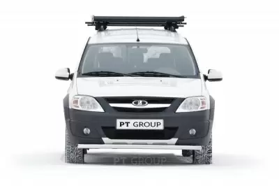 Защита переднего бампера одинарная O51 мм (НПС) LADA Largus Cross с 2015 от Интернет-Магазина Autoboks.kz