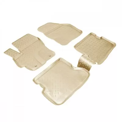 Коврики салонные для Mazda 2 (2007) (бежевый)