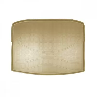 Коврики в багажное отделение для Skoda Karoq (монопривод с органайзером) (2017) (бежевый)