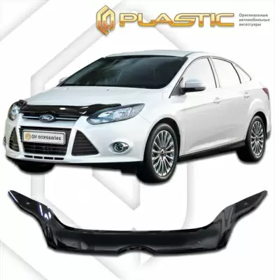 Мухобойка (дефлектор капота) для Ford Focus 3 2011-2015 (арт. 2010010106287)