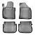 Коврики салонные для Volkswagen Caddy III (2004-2015)\ Volkswagen Caddy IV (2015) (2 задн.сдвижные двери) от интернет-магазина AUTOBOKS.kz. 