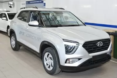 Рейлинги (Черный муар) на HYUNDAI Creta 2021- от интернет-магазина AUTOBOKS.kz. 