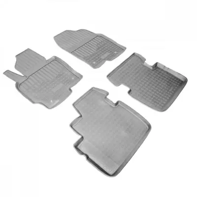 Коврики салонные для Mazda CX-30 3D (2019) (евро) (серый)