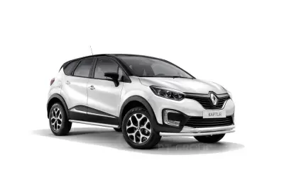 Защита порогов прямая (НПС - нерж.) Renault KAPTUR с 2016