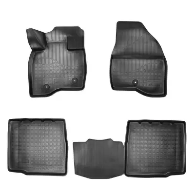 Коврики салонные для Ford Explorer (U502 рестайлинг) 3D (2017) (5 мест)