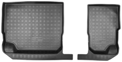 Коврики салонные для Volkswagen Tiguan II Allspace (2017) (3 ряд)