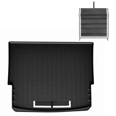 Коврики в багажное отделение с текстильным фартуком для Nissan X-Trail IV (T33) e-Power (2021)