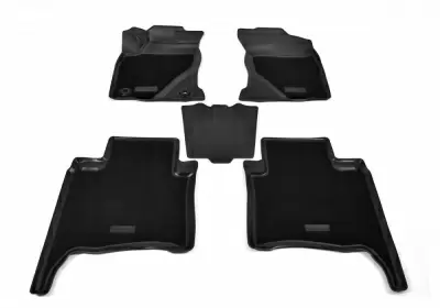 Коврики салонные комбинированные для Toyota Fortuner 3D (2015) (5 мест)