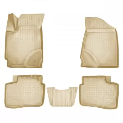 Коврики салонные для Changan CS75 3D (2014) (бежевый)