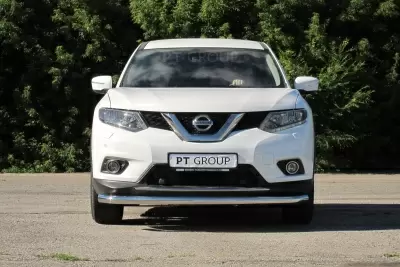 Защита переднего бампера одинарная O63 мм (НПС) на Nissan X-TRAIL с 2015 от Интернет-Магазина Autoboks.kz