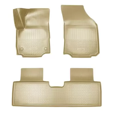 Коврики салонные для Chevrolet Equinox III 3D (2017) (бежевый)