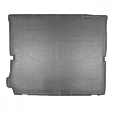 Коврики в багажное отделение для Peugeot 5008 (2017) (сложенный 3 ряд ) (серый)