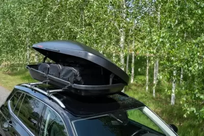 Автобокс Kamei Fosco 540  черный матовый двустороннее от интернет-магазина AUTOBOKS.kz. 