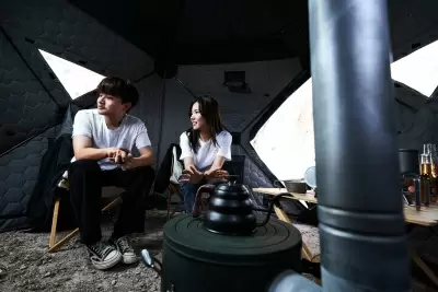 Палатка Wild Land Ice hub 500 для зимней рыбалки/сауны с термальным центром