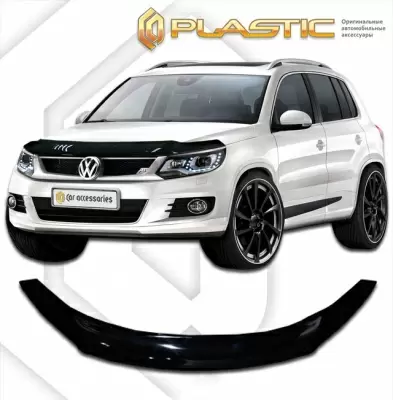 Мухобойка (дефлектор капота) для Volkswagen Tiguan 2012-2017 (арт. 2010010106638)