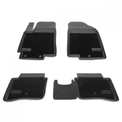 Коврики салонные комбинированные для Hyundai Solaris (2010)