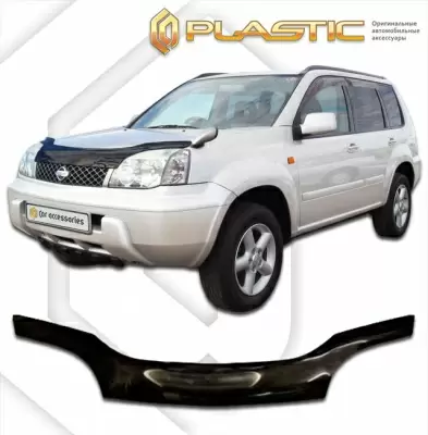 Мухобойка (дефлектор капота) для Nissan X-Trail 2000-2006 (арт. 2010010100582)