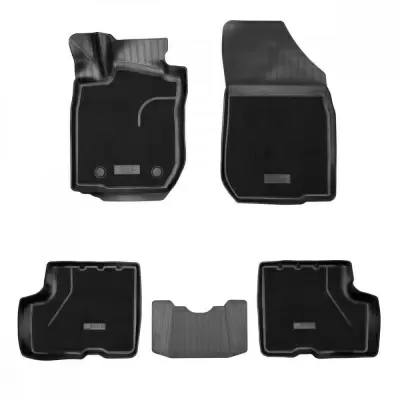 Коврики салонные комбинированные для Lada Largus (I рестайл) 3D (2021) (7 мест)