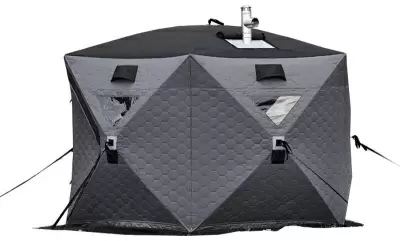 Палатка Wild Land Ice hub 500 для зимней рыбалки/сауны с термальным центром