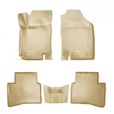 Коврики салонные для JAC N56 (евро 5) 3D (2018) (бежевый)