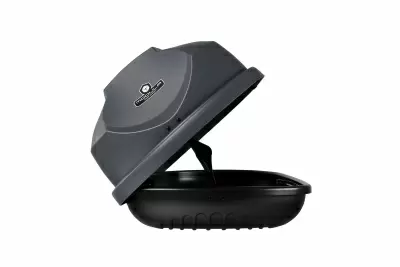 Автобокс Modula TRAVEL EASY 370 серый матовый от интернет-магазина AUTOBOKS.kz. 