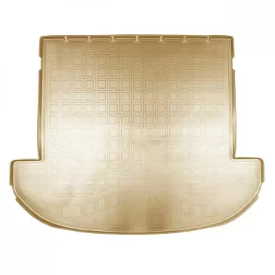 Коврики в багажное отделение для Hyundai Santa Fe (2018) (7 мест, длинный) (бежевый)