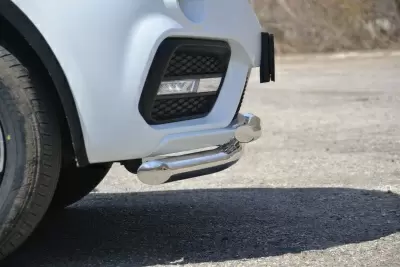 Защита переднего бампера двойная O63/51 мм (НПС - нерж.) LIFAN X60 с 2017 от Интернет-Магазина Autoboks.kz