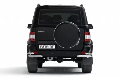 Защита заднего бампера двойная угловая O63/51мм (НПС) UAZ Patriot 2014- от Интернет-Магазина Autoboks.kz