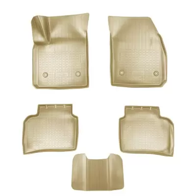 Коврики салонные для Cadillac XT4 3D (2018) (бежевый)