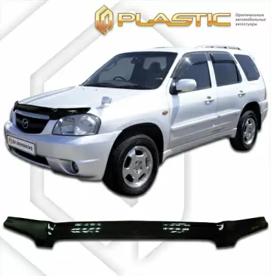 Мухобойка (дефлектор капота) для Mazda Tribute 2000-2007 (арт. 2010010101909)