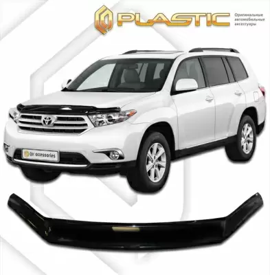 Мухобойка (дефлектор капота) для Toyota Highlander 2011-2013 (арт. 2010010105372)