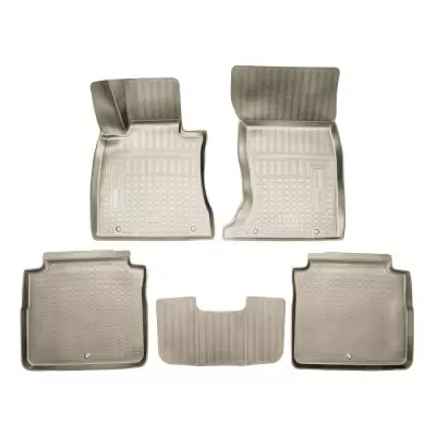 Коврики салонные для Kia K9 3D (2022) (бежевый)