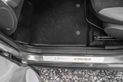 Накладки на ковролин передние (2 шт) (ABS) LADA Largus 5/7 мест 2021+ от Интернет-Магазина Autoboks.kz