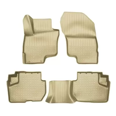 Коврики салонные для Mitsubishi Eclipse Cross PHEV 3D (2021) (бежевый)
