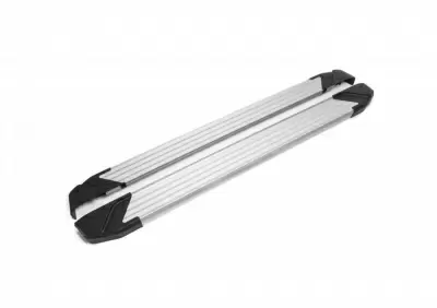 Пороги Rival Silver для Hyundai Santa Fe 2018-2021