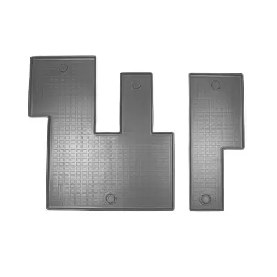 Коврики салонные для Hyundai Staria 3D (2021) (3 ряд 8 мест) (серый)