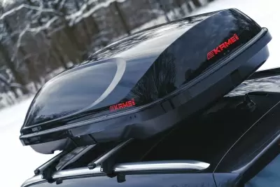 Автобокс Kamei Husky 510 черный глянцевый двустороннее от интернет-магазина AUTOBOKS.kz. 